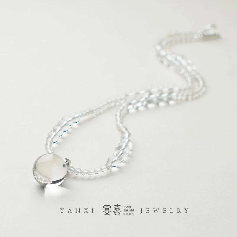 【朝露】白水晶项链 多样性发其一