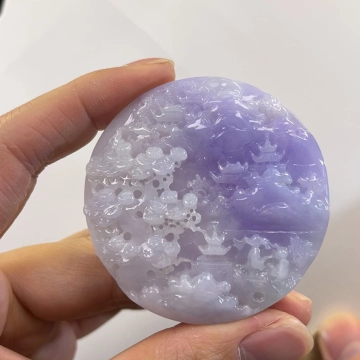 翡翠吊坠(赠链)未镶嵌代编织