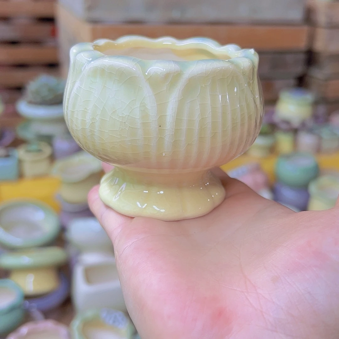 陶瓷花盆当场满12包邮