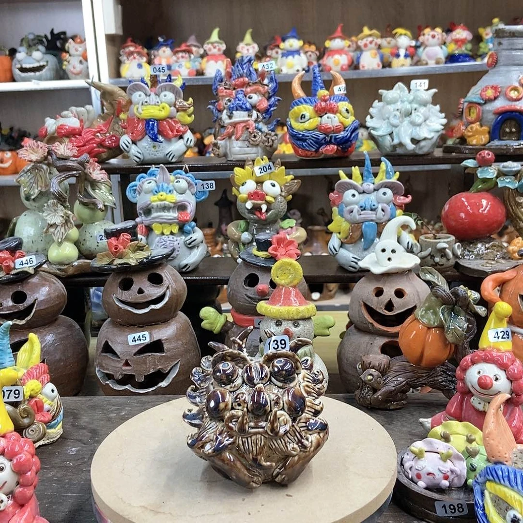 摆件炒*饭直播间手工陶瓷摆件139