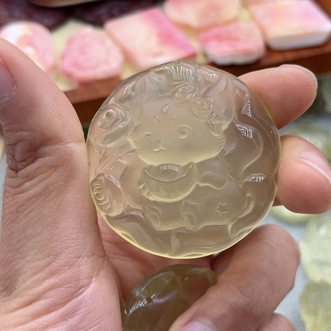 水晶颈饰未镶嵌铁***己黄水元宝九尾27