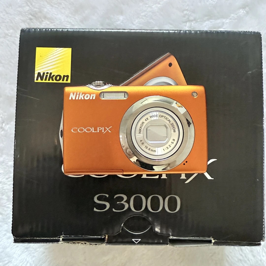 95新 Nikon/尼康 S3000原盒原充！1200万像素4倍光变出片冷白皮