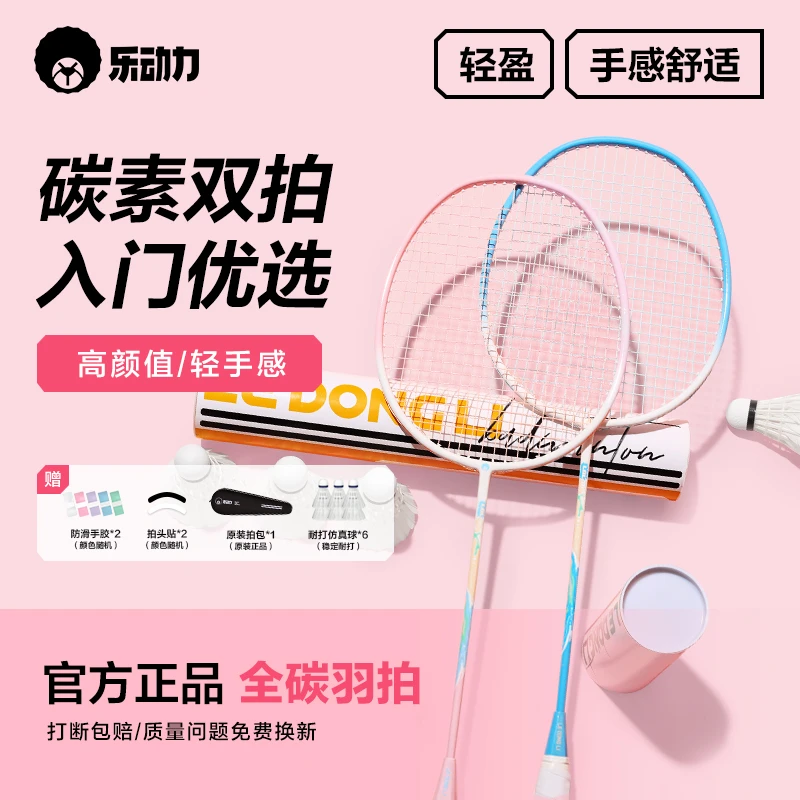 乐动力碳素进阶羽毛球拍