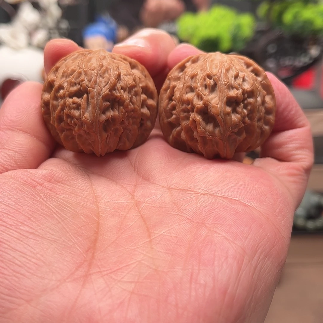 桃核把件42磨盘核桃