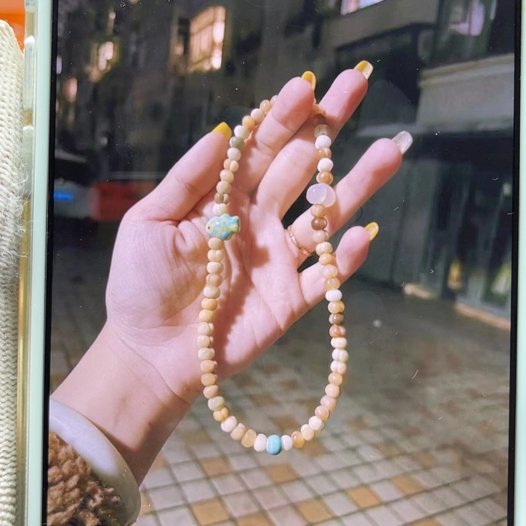 椰***耶菩提手串/手链双圈屁桃三颗配饰