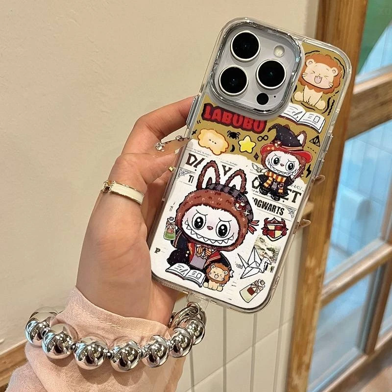 拉布布哈利波特适用苹果16/15手机壳iPhone13/12透明电镀XS/XR软