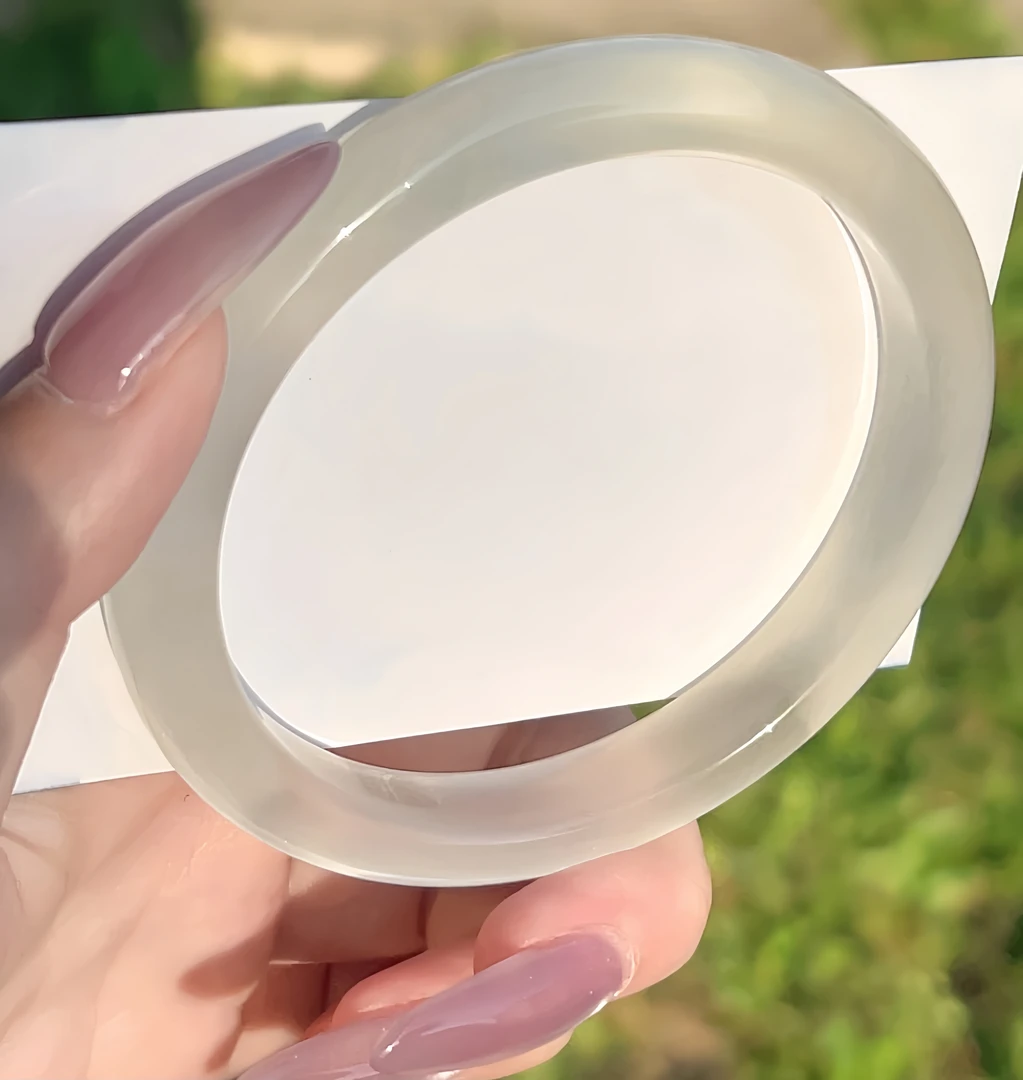 白月光手镯优雅简约冰透款58圈口裤链