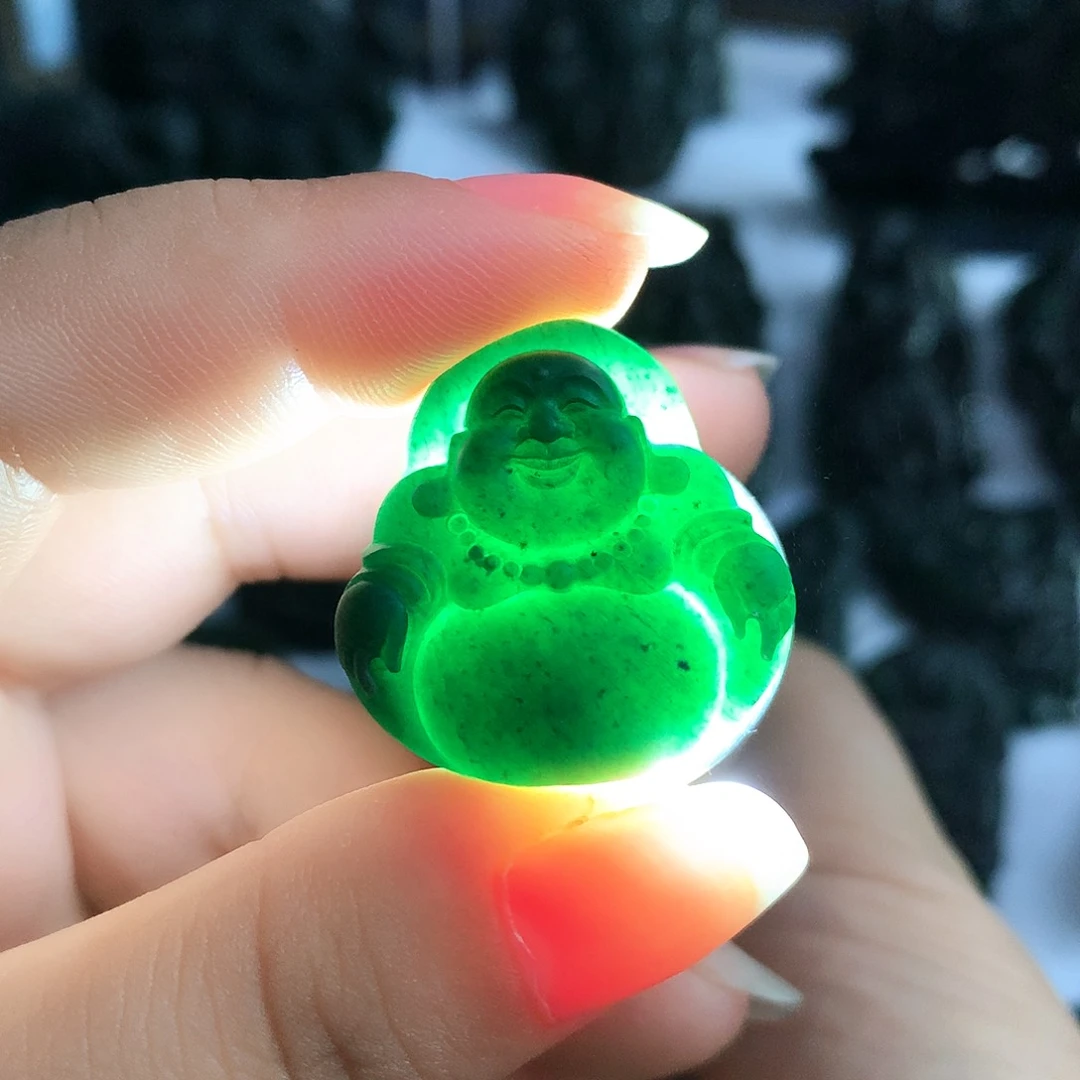 定制翡翠未镶嵌佛