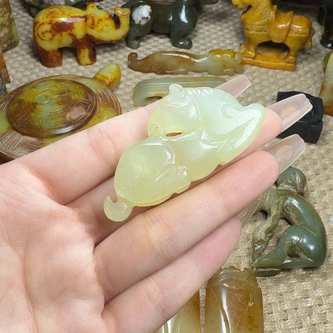 白玉菩提吊坠挂件