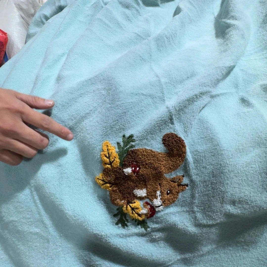 莱赛尔248*248被套蓝色微瑕