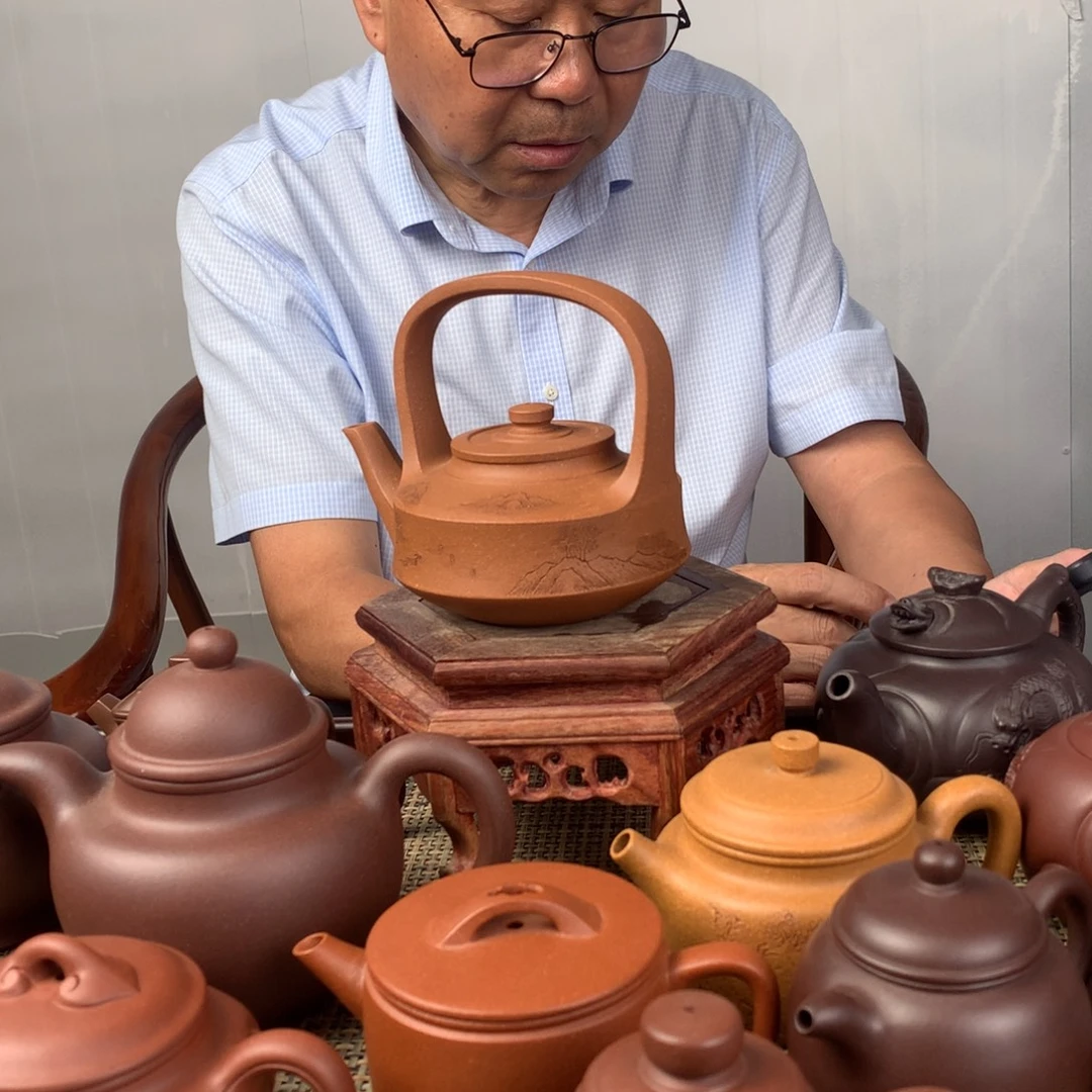 子***文茶壶紫砂宜兴紫砂壶茶壶原矿紫砂壶