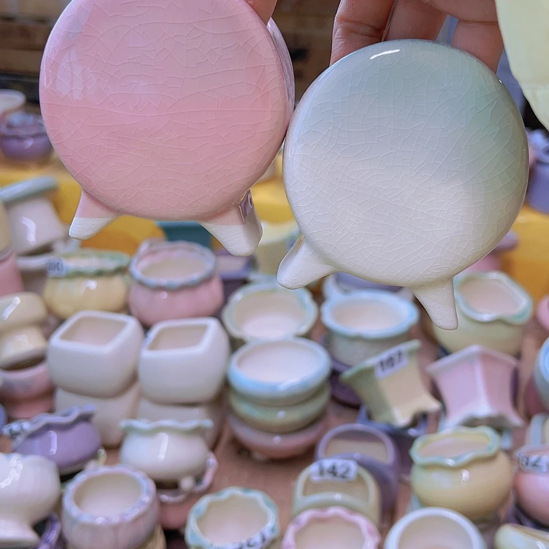 红陶陶瓷花盆当场满12包邮