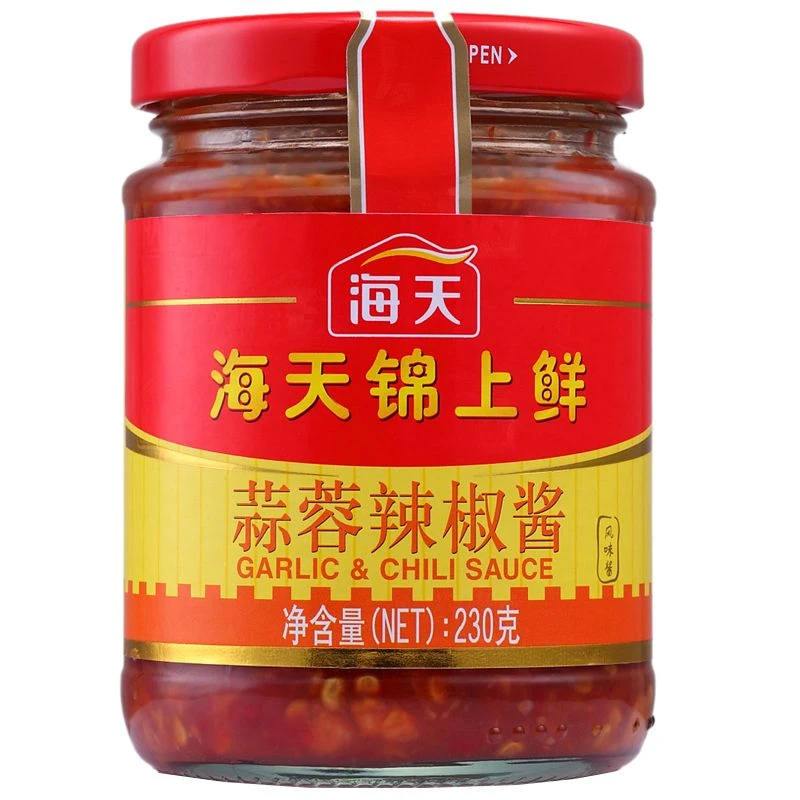 海天 海天锦上鲜蒜蓉辣椒酱风味酱 230g/罐