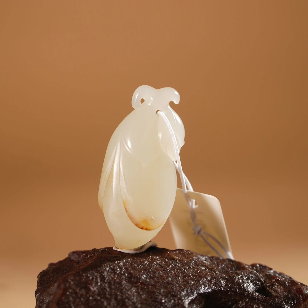 HE50248和田玉白玉籽吊坠