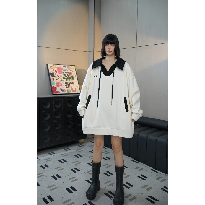 3473-200斤可穿秋冬新款显瘦大码加绒卫衣(衣长76 -82/胸围150）