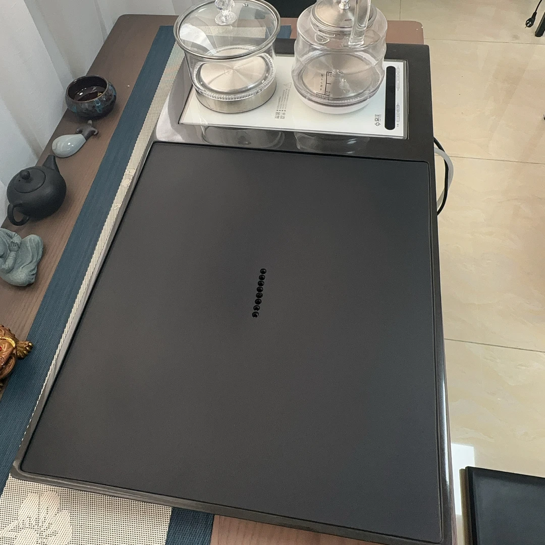 乌金石茶盘80-45-3一体全自动家用办公高端茶台排水家用茶桌茶海