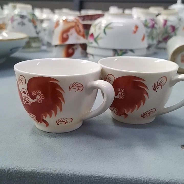 摆件.****.侧把杯子两只