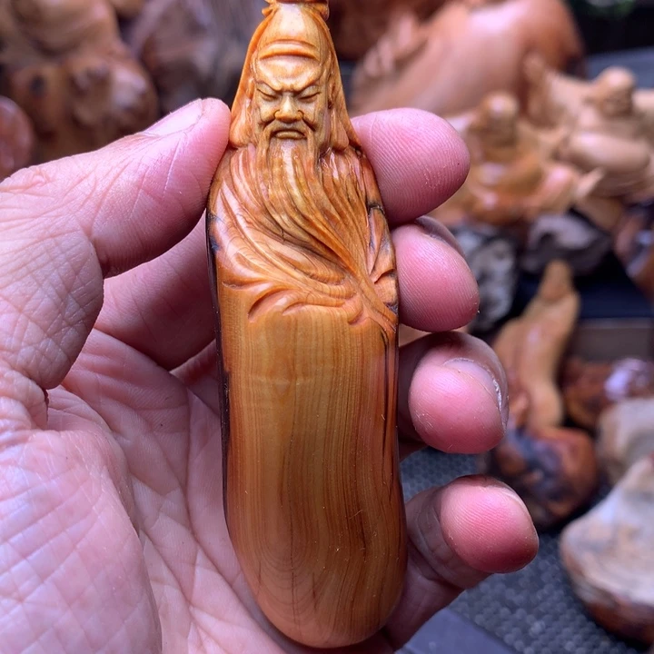 柏木（崖柏）崖柏陈化料手把件