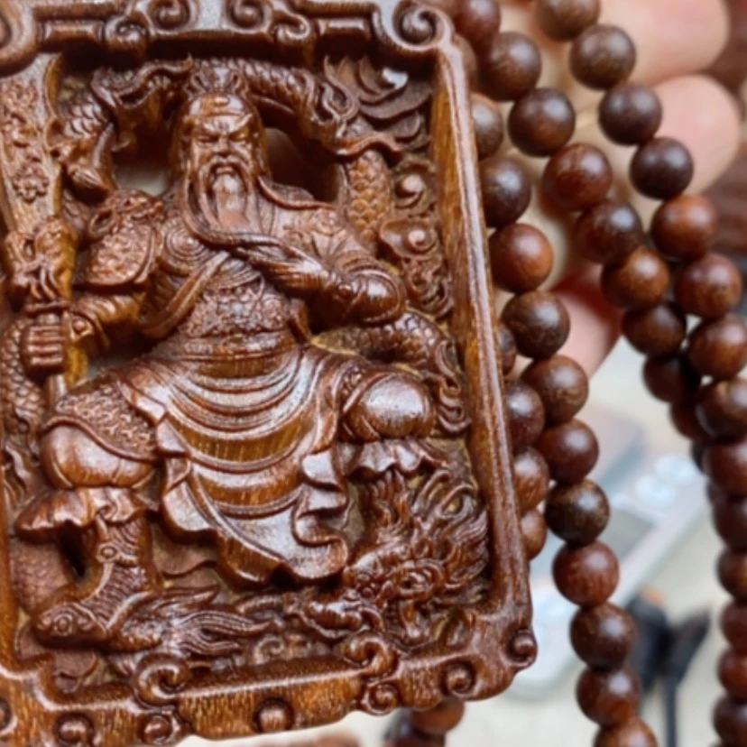 【闪购商品】贡木关二爷牌木雕