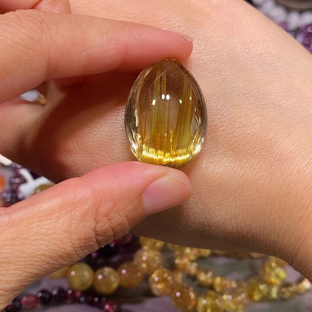 吊坠(不含链)未镶嵌水晶A****t金钛晶吊坠