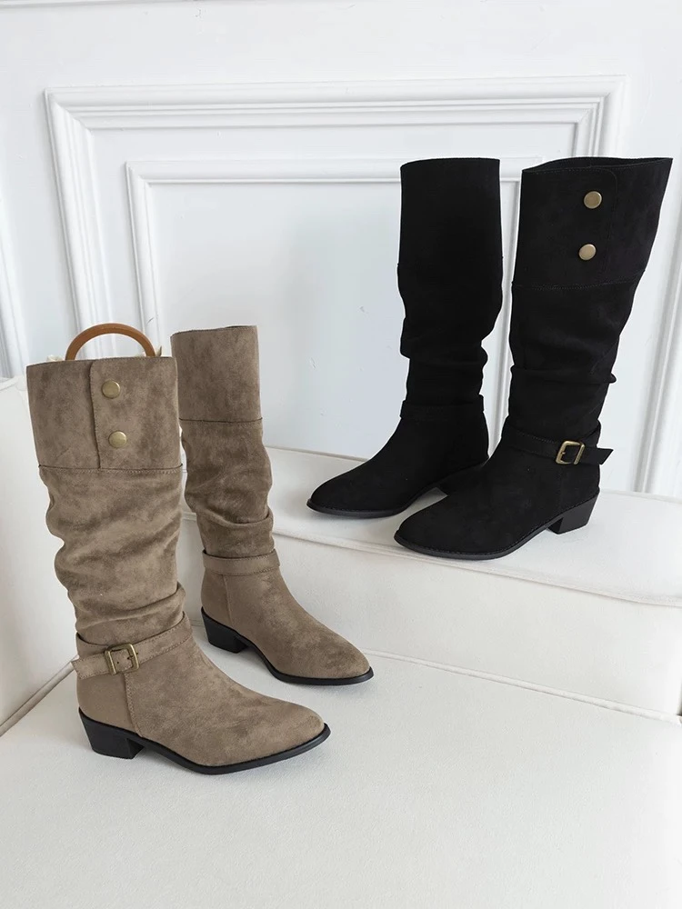 【楠屿55005】瘦瘦靴 休闲女鞋