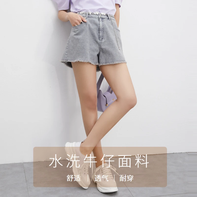 【达人专属】商场同款FF||仿佛夏季牛仔短裤女显瘦FY00201