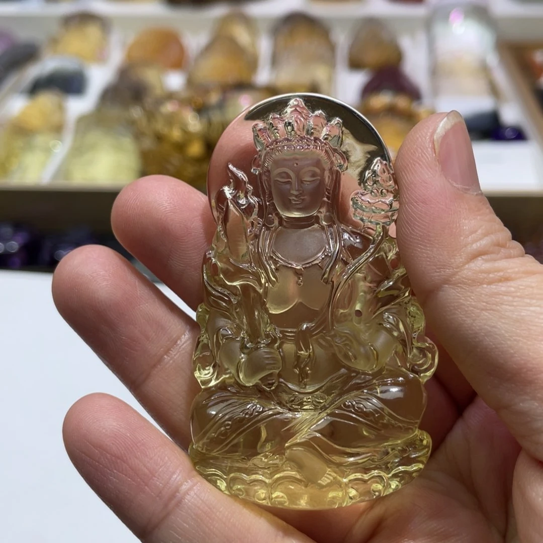 水晶吊坠(赠链)未镶嵌酩*荟定制