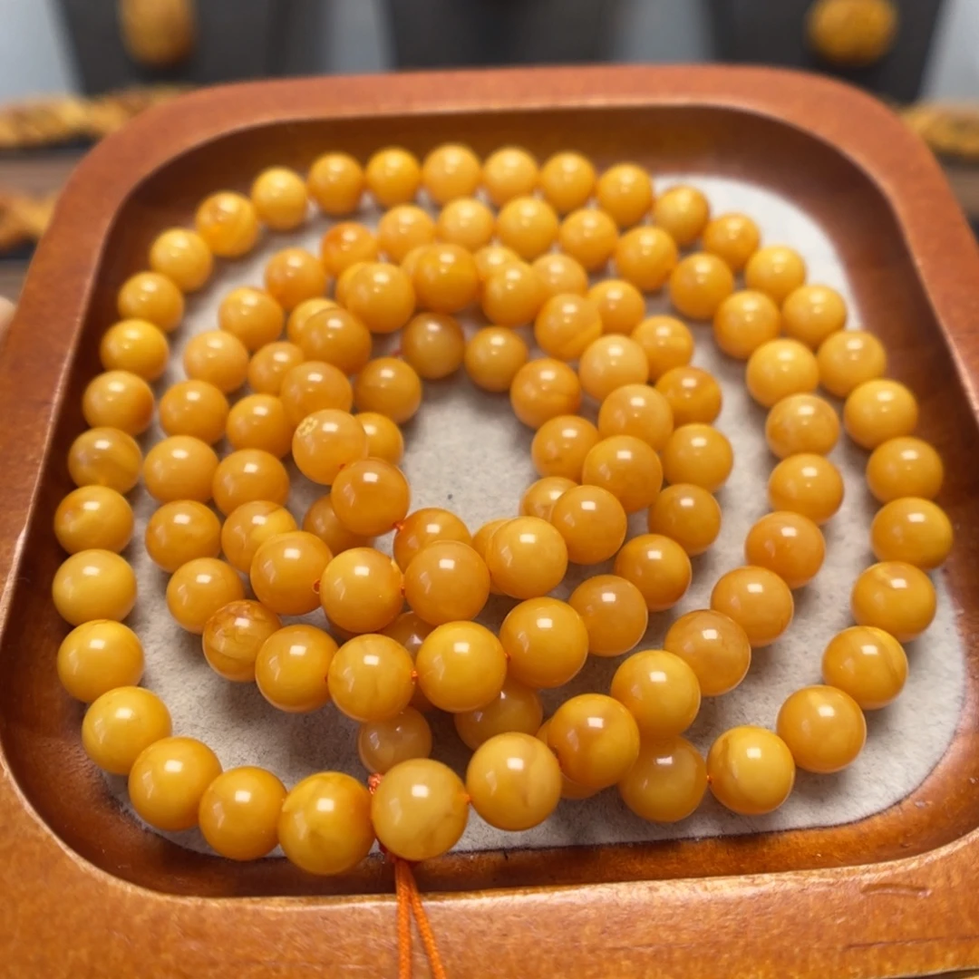 蜜蜡未镶嵌手串蜜蜡