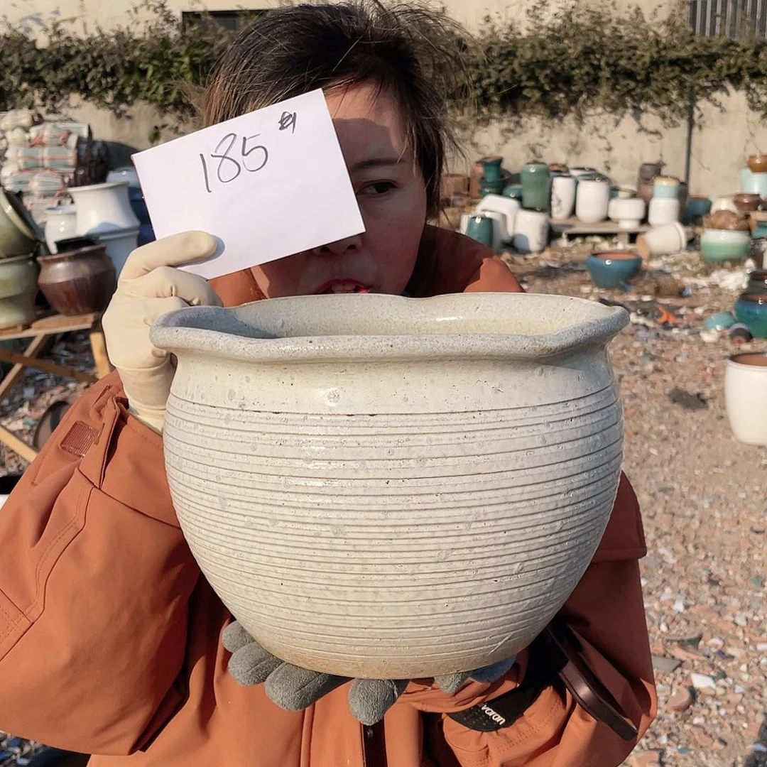 红陶王嫂花盆0119-185