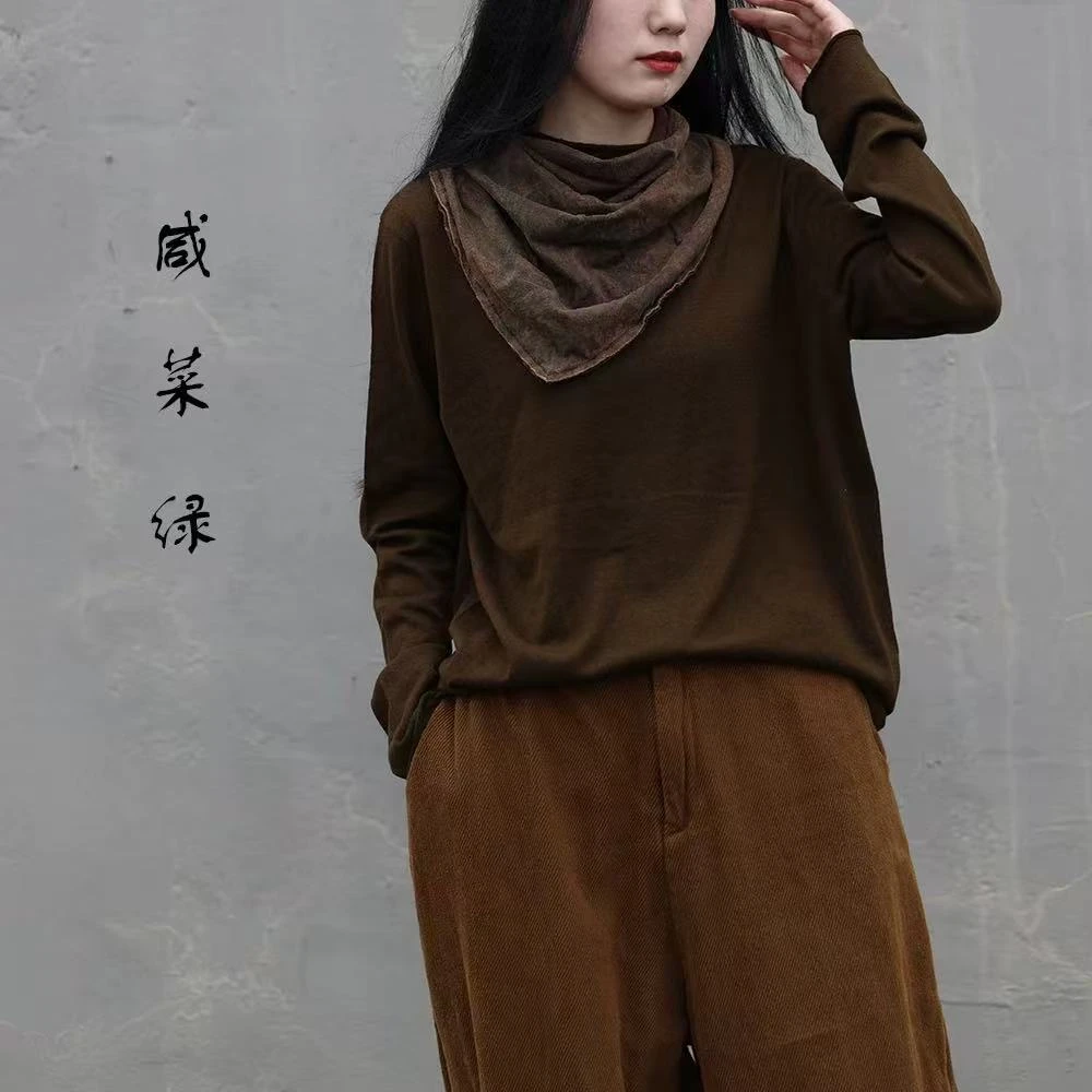 无相布衣分享衣路走来纯色圆领羊毛羊绒保暖秋冬时尚打底衫