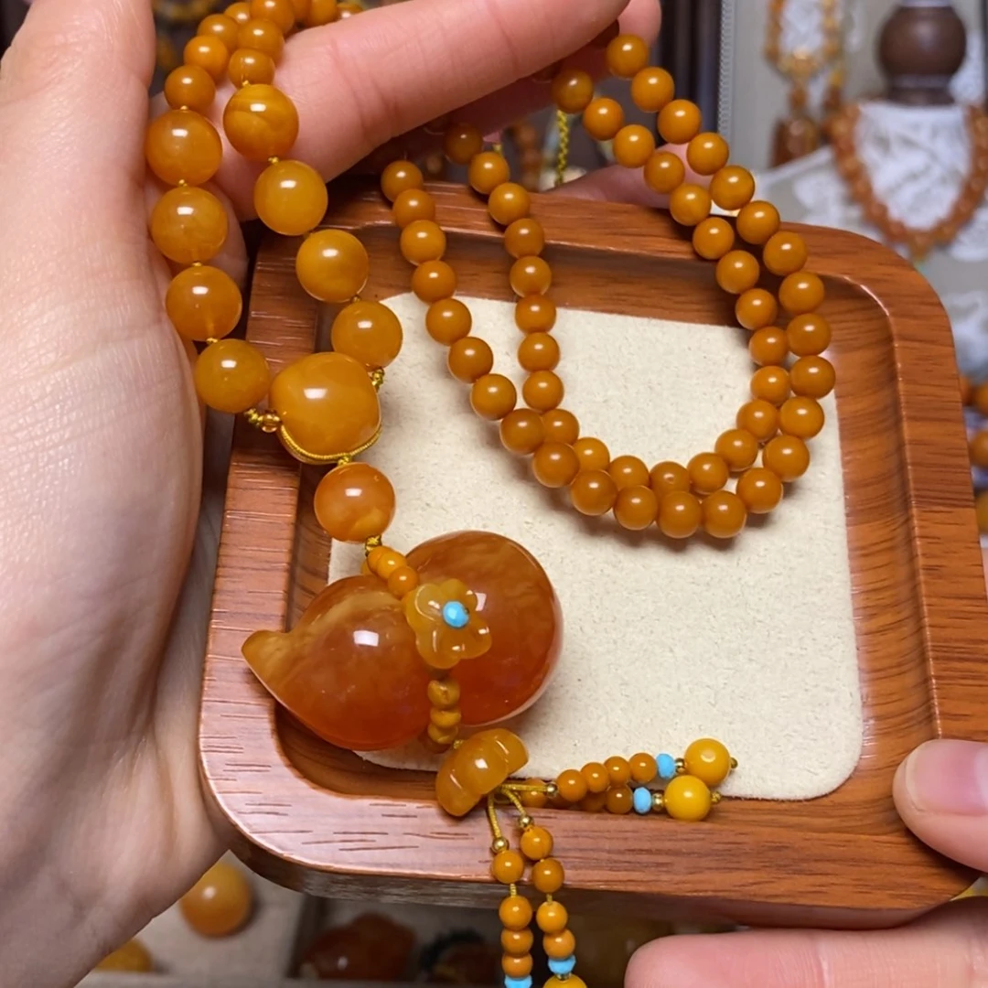 【闪购商品】蜜蜡颈饰未镶嵌项链
