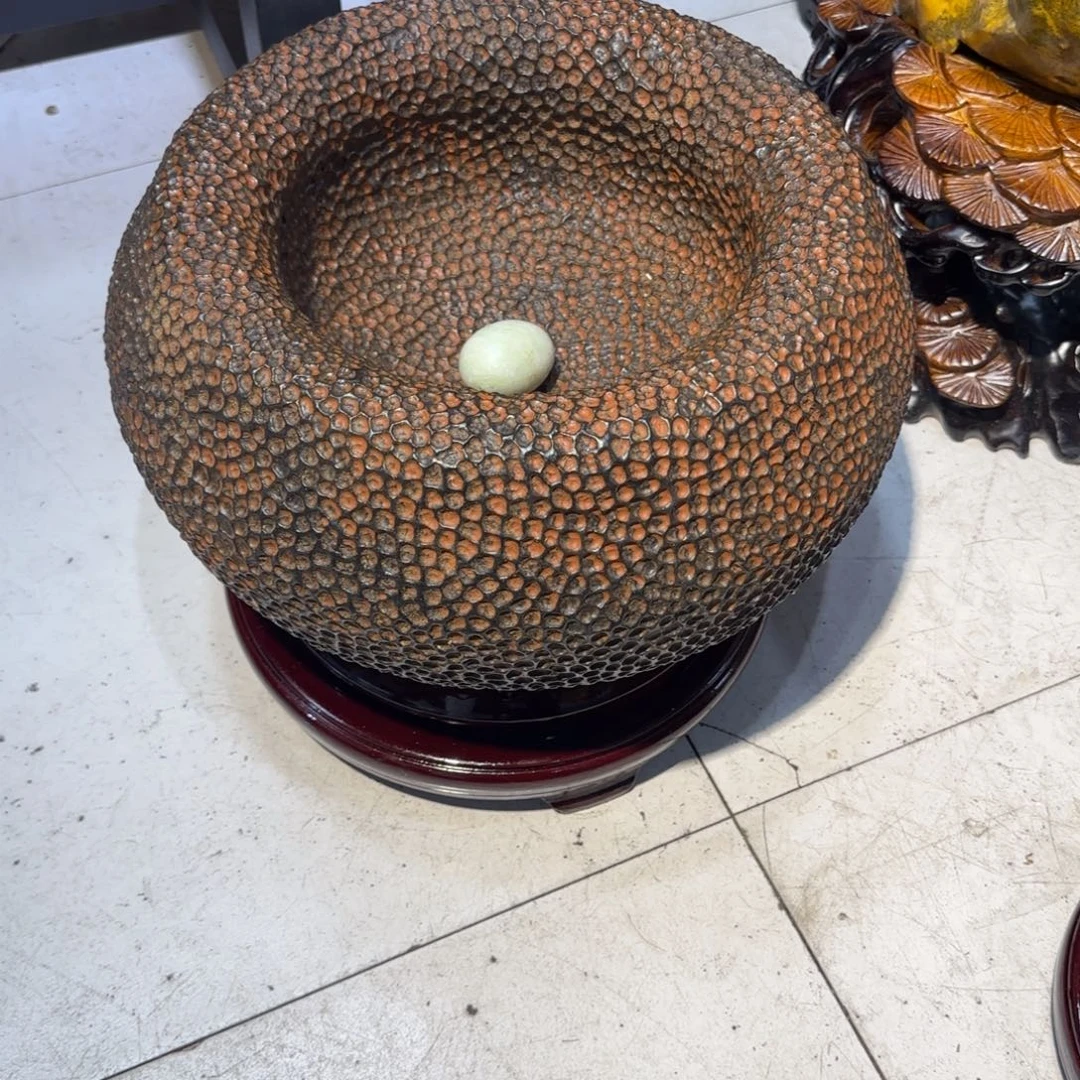 道***。石材蜂窝石精品摆件