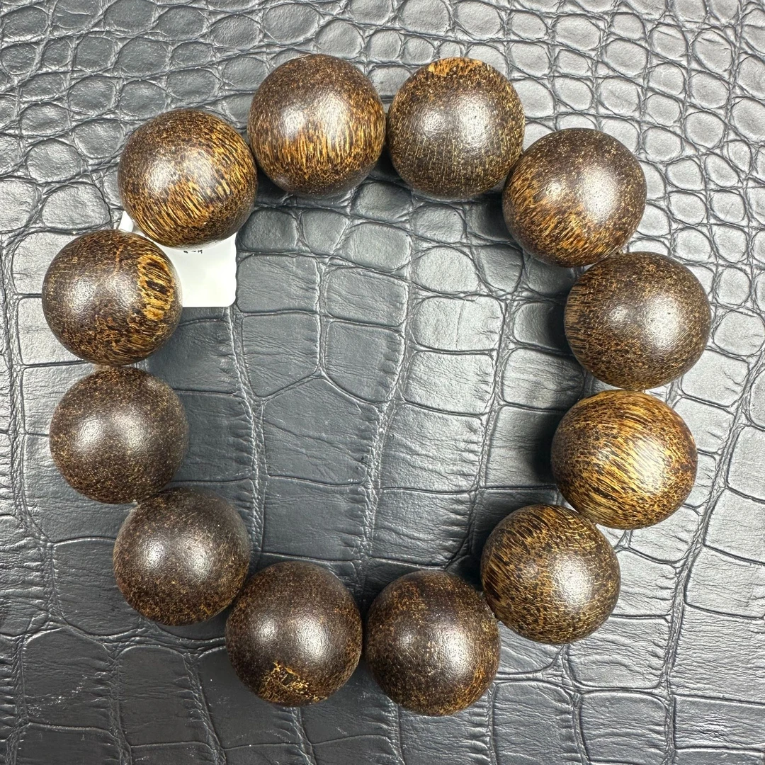 869沉木圆珠手串