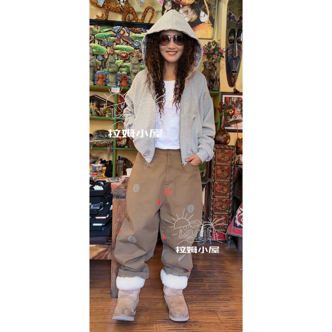 拉姆小屋 冬季新品 小板型帅气两面穿连帽棉衣 韩国制造