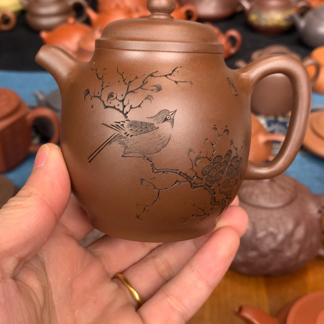 紫砂茶杯翼**风原矿紫砂