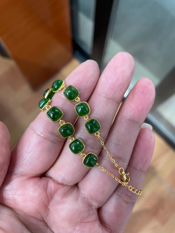 和田玉碧玉手链好看