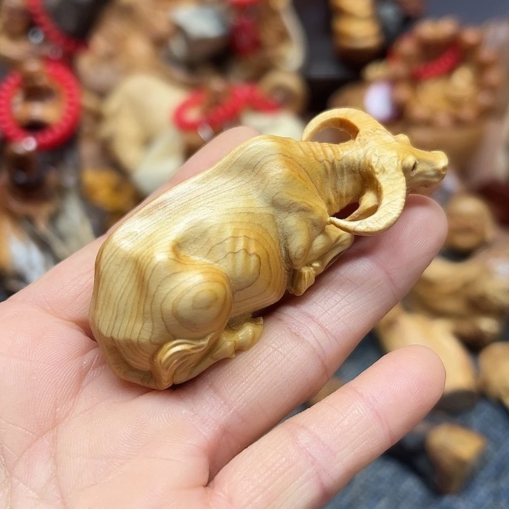 柏木太行崖柏手把摆件