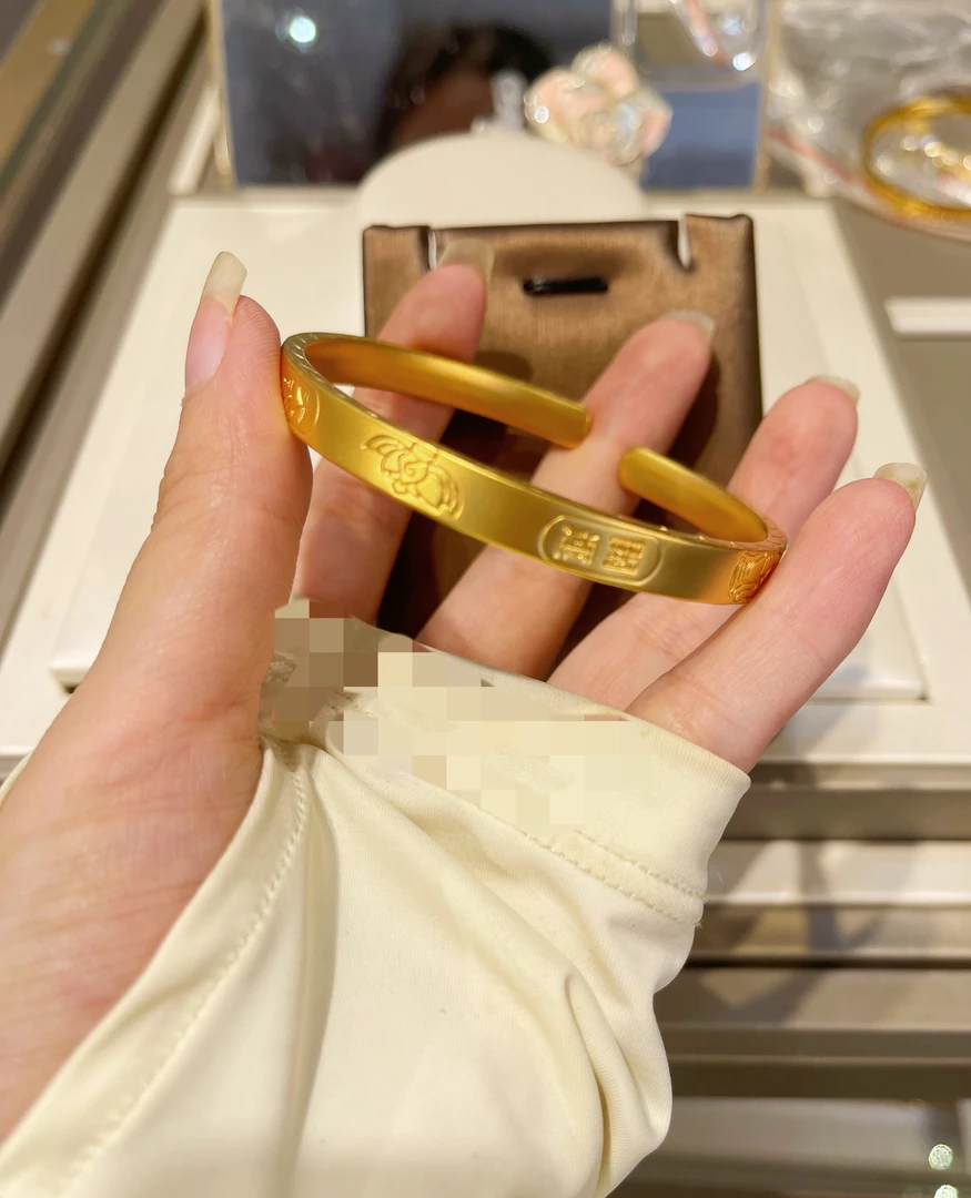 【高定】手镯 手镯 荷花开口吉言手镯A13