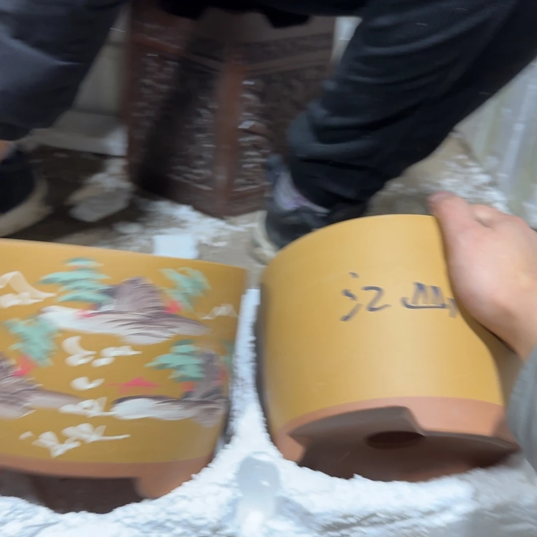 紫砂花盆口径17高度13