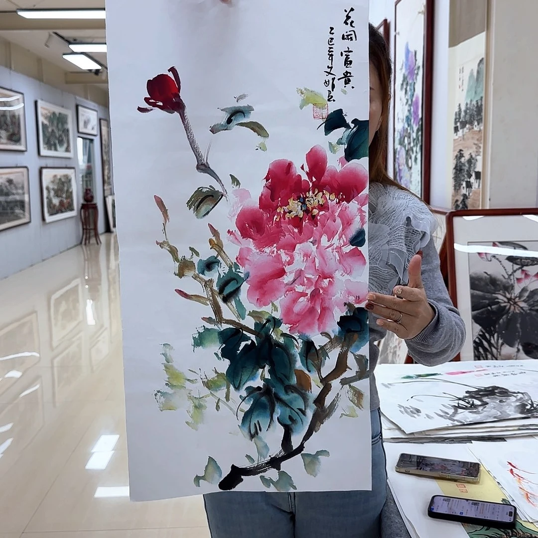 国画国画作品多次