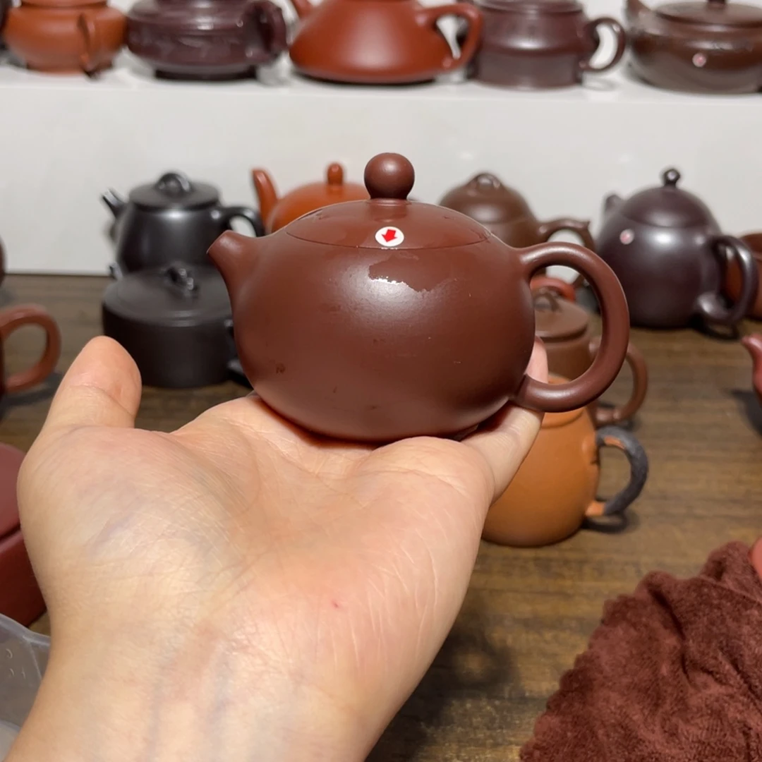 茶壶紫砂宜兴紫砂壶半手工6