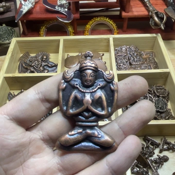 紫利马藏传佛牌翻砂