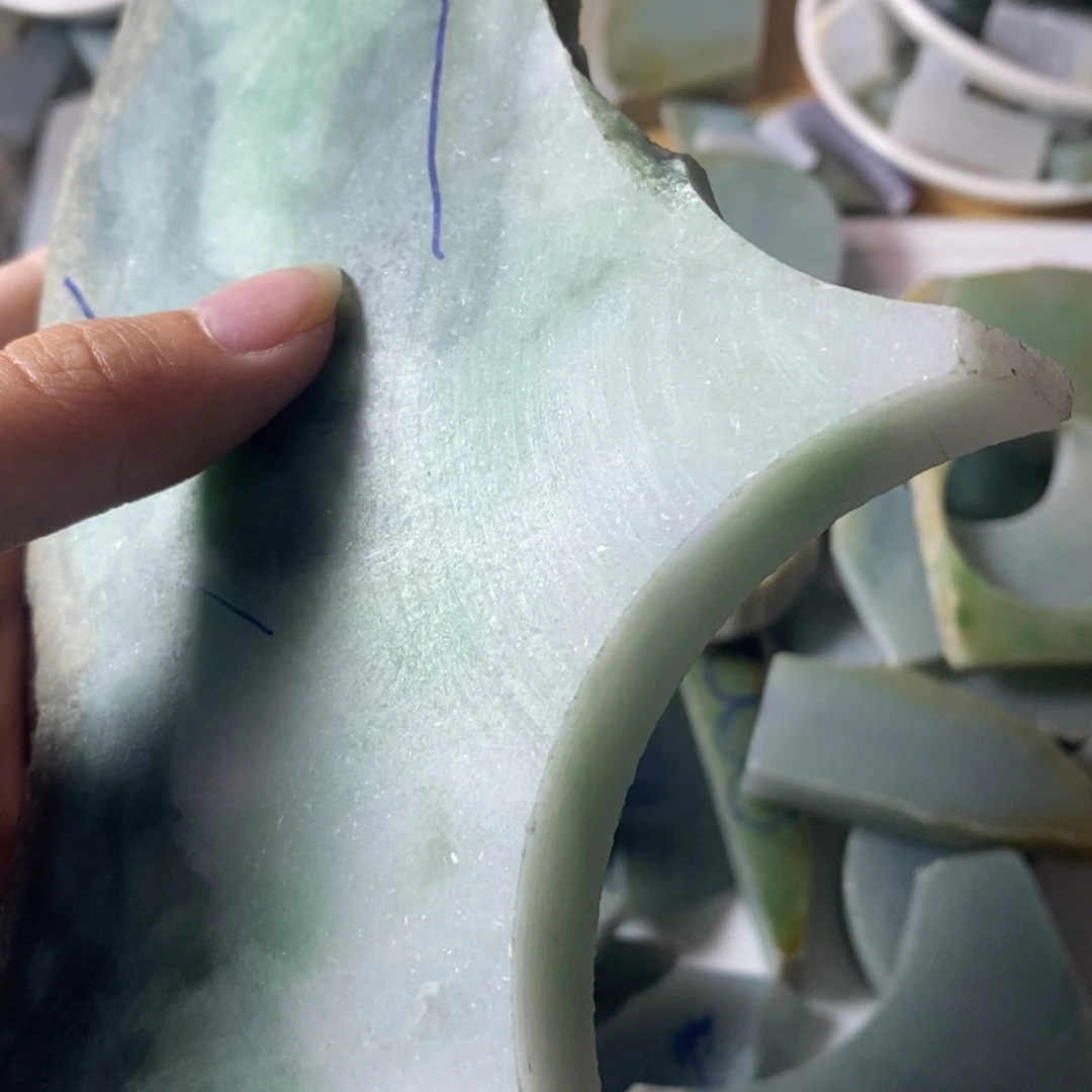 江***雪翡翠散珠天然翡翠