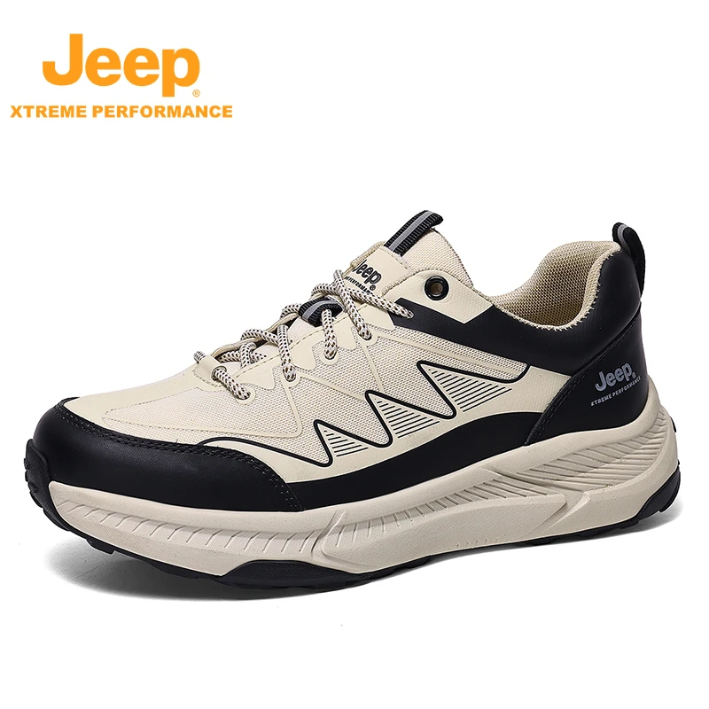 JEEP/吉普秋季男新款轻便透气舒适运动休闲鞋户外百搭防滑徒步鞋