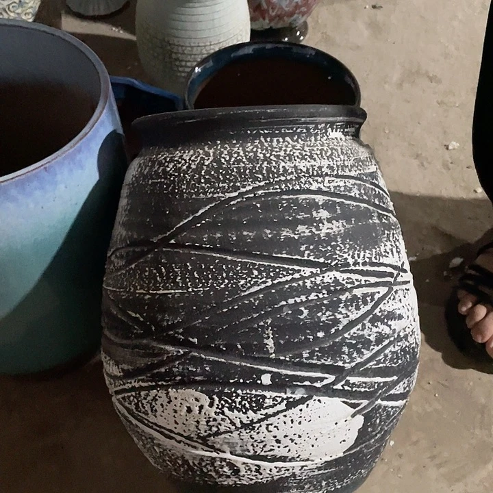 正品一个手工盆处理