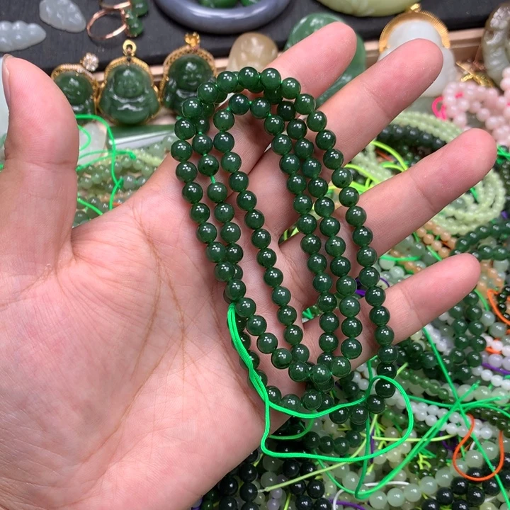 和田玉未镶嵌手链42