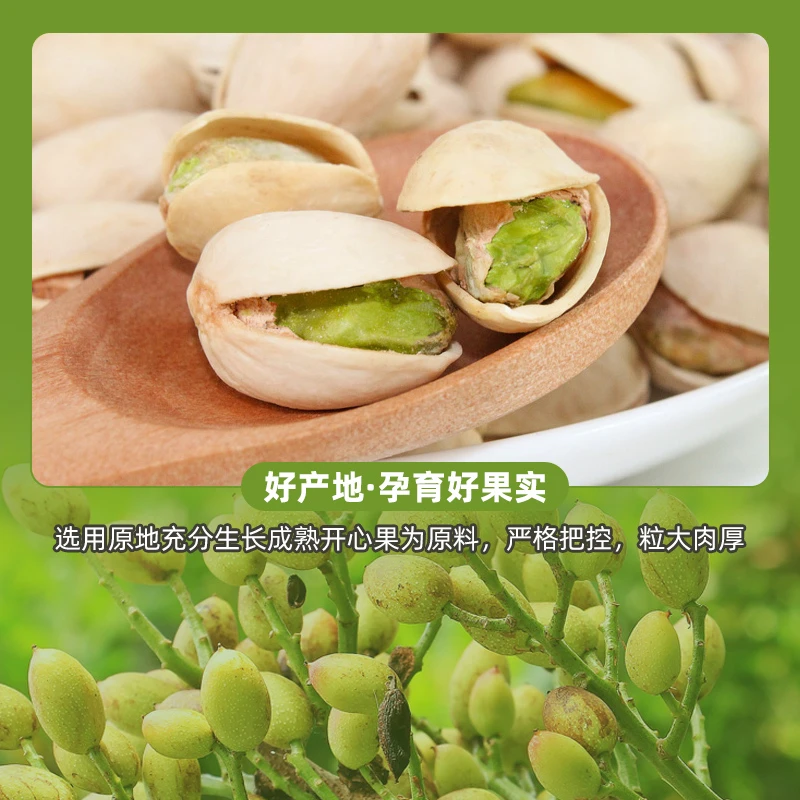 懒熊食尚开心果饱满大颗粒500克