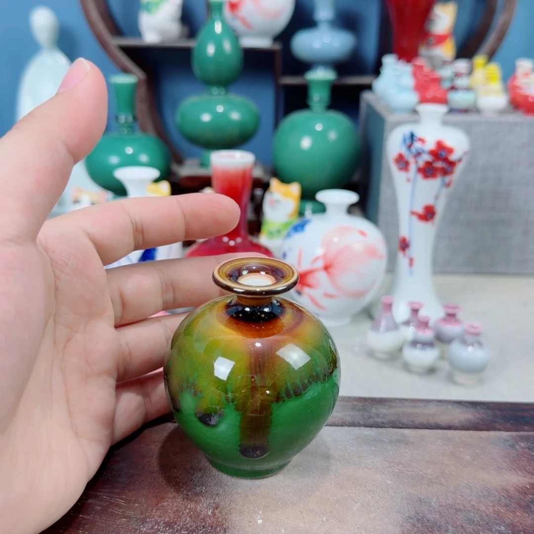 陶瓷手工小花器摆件