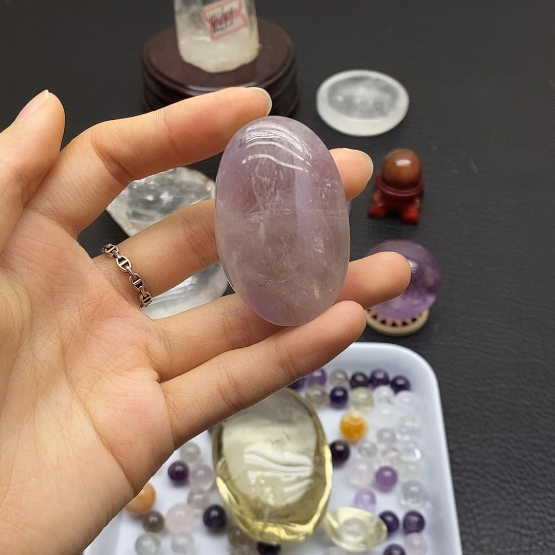 未镶嵌水晶珠宝半成品56水晶石