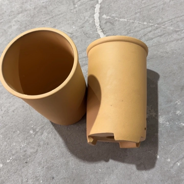 紫砂花盆 高度22口径14俩只